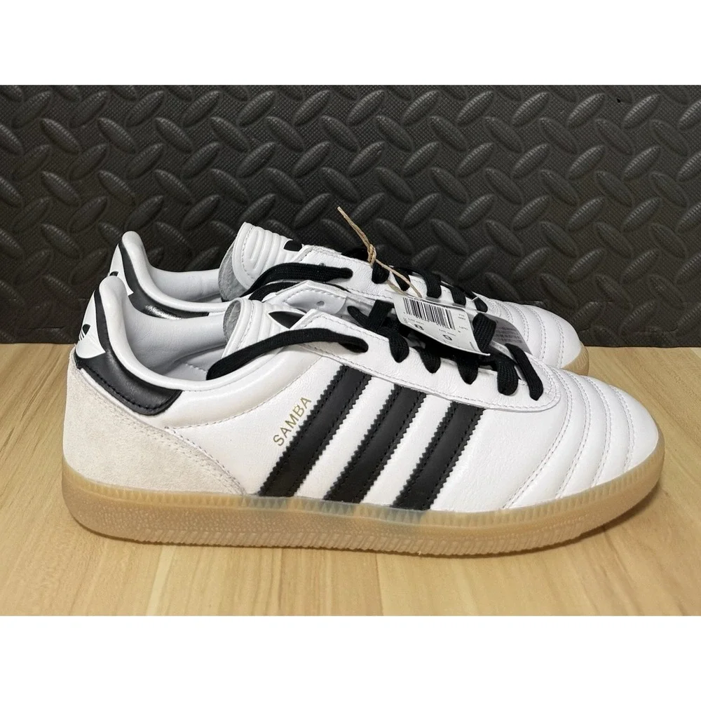adidas Originals Samba JP Cloud White Black Gum JQ9055 Mens Size 8 Womens Size 9